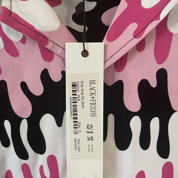 Black Friday drip stripe button up - Picture 3 of 4